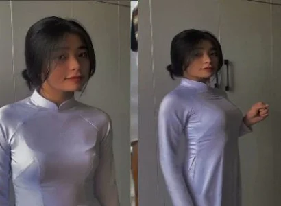 Phang em nữ sinh áo dài mông tròn phê cực độ